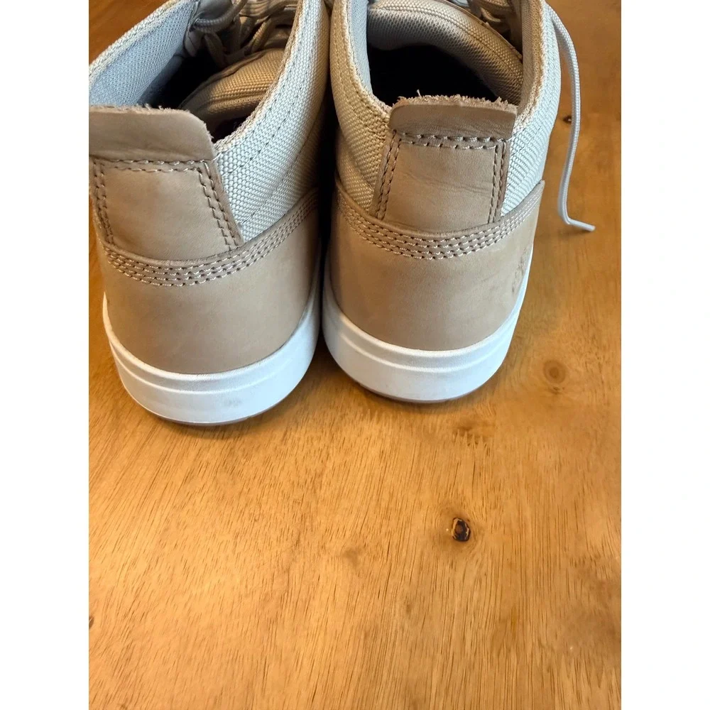 Timberland Davis Square Chukka Mens Tan Beige Leather ReBOTL Sneakers A1Y9P 11.5